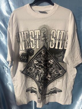 West Side Graphic Short Sleeve Tee - White/Black